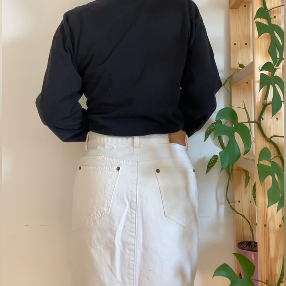 Just Female off-white button-down pencil skirt - Picture 2 of 4